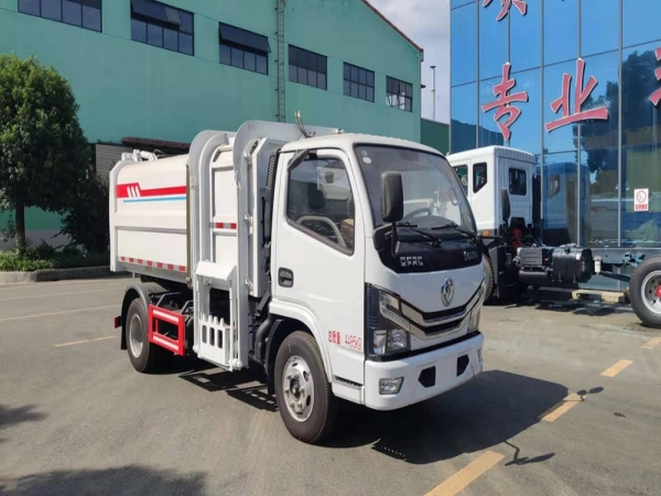 國六【7立方】 多利卡D6右側(cè)掛桶垃圾車 國六【7立方】 多利卡D6右側(cè)掛桶垃圾車