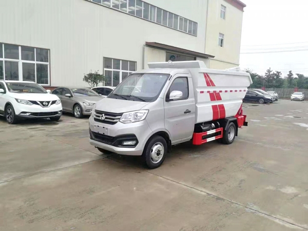 國六【4立方】長(zhǎng)安汽油雙輪后裝掛桶垃圾車 國六【4立方】長(zhǎng)安汽油雙輪后裝掛桶垃圾車